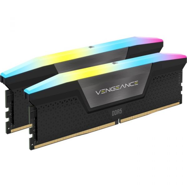 Модуль пам`ятi DDR5 2x16GB/6000 Corsair Vengeance RGB Black (CMH32GX5M2D6000C36)