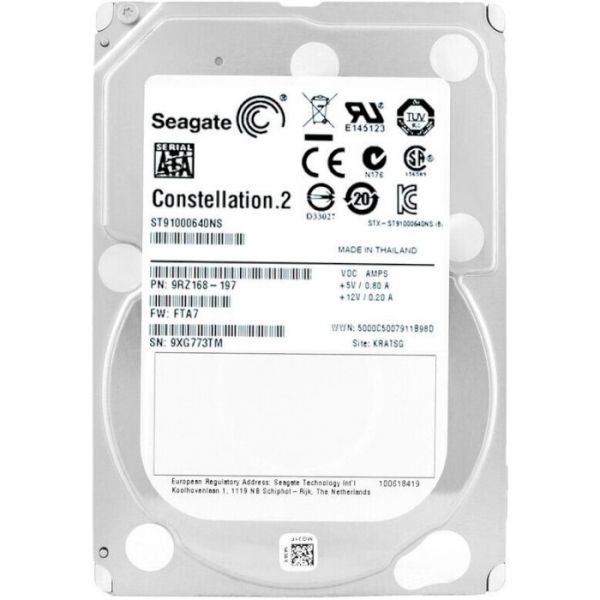 Накопичувач HDD SATA 1TB Seagate 64MB 7200rpm (ST91000640NS) + перехідник на 3.5"