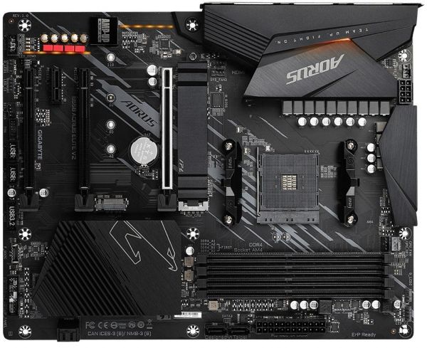 Материнська плата Gigabyte B550M Aorus Elite