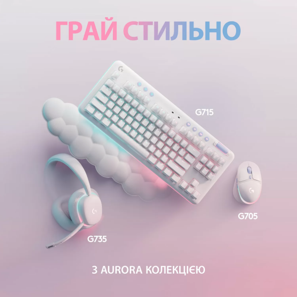 Клавіатура Logitech G715 Wireless Gaming Tactile White (920-010465)