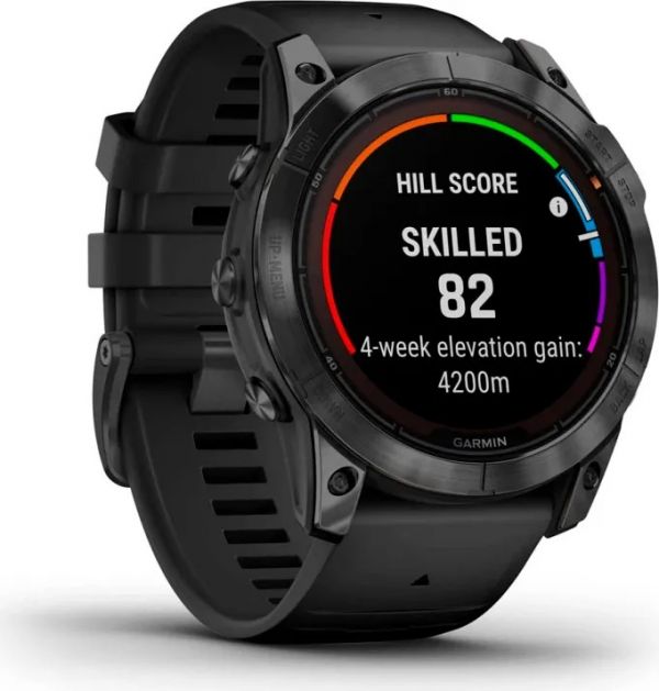 Смарт-годинник Garmin Fenix 7X Pro Solar Slate Gray w. Black Band (010-02778-00/01)