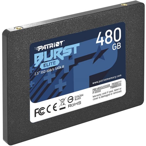 SSD накопичувач 480GB Patriot Burst Elite 2.5" SATAIII TLC (PBE480GS25SSDR)