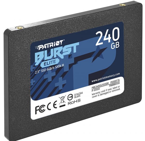 SSD накопичувач 240GB Patriot Burst Elite 2.5 SATAIII TLC (PBE240GS25SSDR)