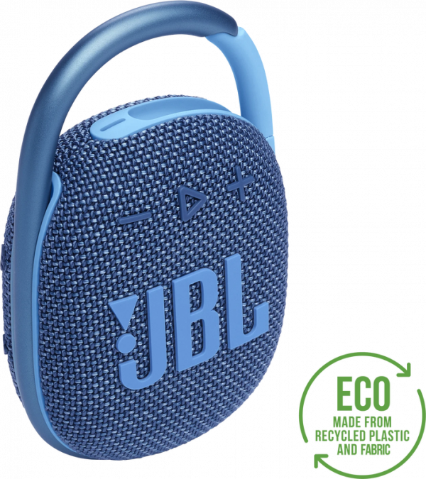 Портативна акустика JBL Clip 4 Eco Blue (JBLCLIP4ECOBLU)