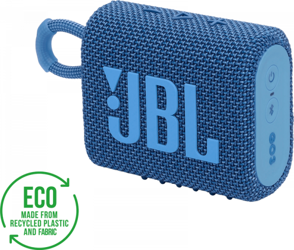 Портативна акустика JBL Go 3 Eco Blue (JBLGO3ECOBLU)