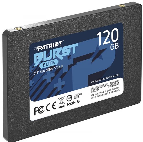 Накопитель SSD 120GB Patriot Burst Elite 2.5 SATAIII TLC (PBE120GS25SSDR)