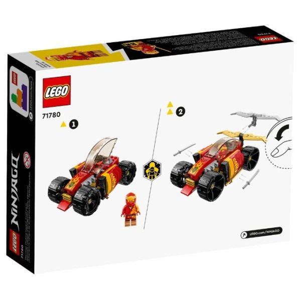 Блоковий конструктор LEGO Ninjago Гоночний автомобіль ніндзя Кая EVO (71780)