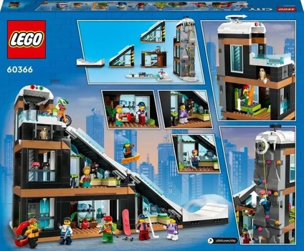 Блоковий конструктор LEGO City Гірськолижний і скелелазний центр (60366)