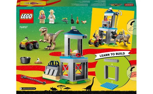 Блоковий конструктор LEGO Jurassic World Втеча велоцираптора (76957)