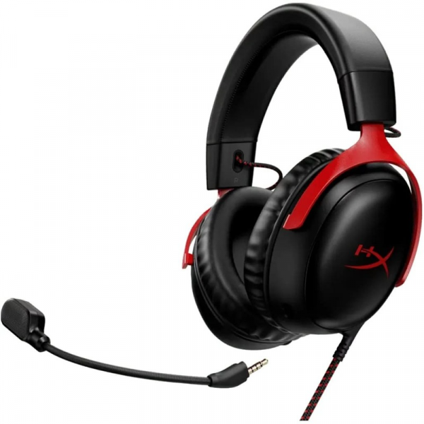 Комп'ютерна гарнітура HyperX Cloud III Black/Red (727A9AA)