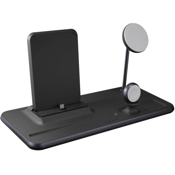 Zens 4-in-1 MagSafe + Watch + iPad Wireless Charging Station Black (ZEDC21B/00)