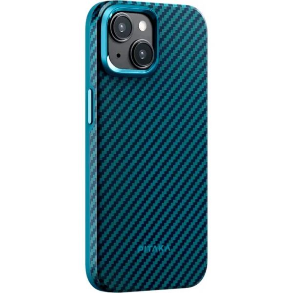 Чохол Pitaka MagEZ Case 4 Twill 1500D Black/Blue for iPhone 15 Pro Max (KI1508PM)