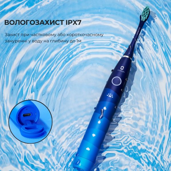 Електрична зубна щітка Oclean Flow Sonic Electric Toothbrush Blue (6970810551860)