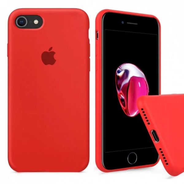 Чехол Apple Silicone Case Red for IPhone 8