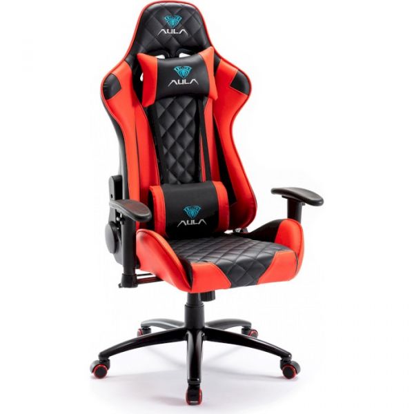 Крісло для геймерів Aula F1029 Gaming Chair Black/Red (6948391286181)