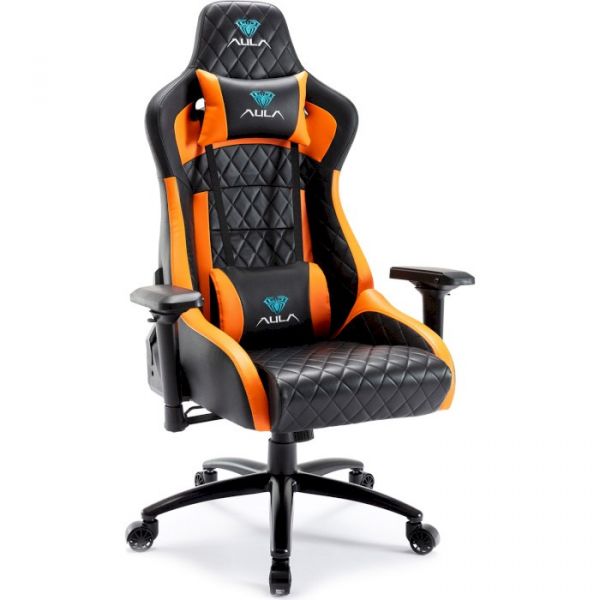 Крісло для геймерів Aula F1031 Gaming Chair Black/Orange (6948391286211)