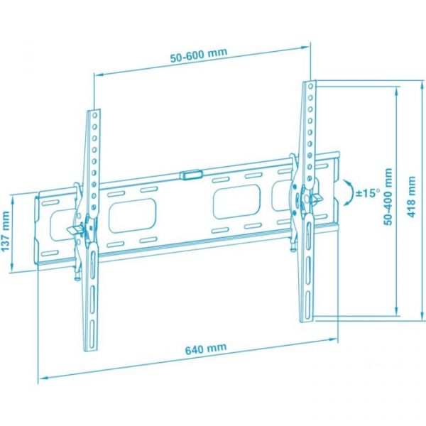 Настінне кріплення для телевізора 15-42" Walfix M-18B