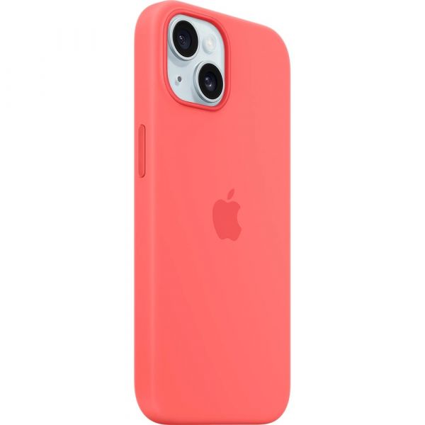 Чохол Apple Silicone Case with Animation & MagSafe iPhone 15 (1:1 original), Guava