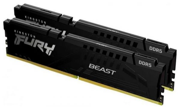 Модуль пам'яті DDR5 2х16GB/5200 Kingston Fury Beast Black (KF552C36BBEK2-32)