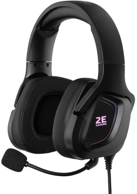 Комп'ютерна гарнітура 2E Gaming HG340 RGB USB 7.1 Black (2E-HG340BK-7.1)