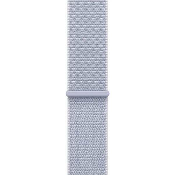 Apple Watch Series 10 GPS 46mm Silver Aluminum Case with Blue Cloud Sport Loop MWWN3