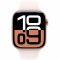 Apple Watch Series 10 GPS 46mm Rose Gold Aluminum Case with Light Blush Sport Band S/M MWWT3