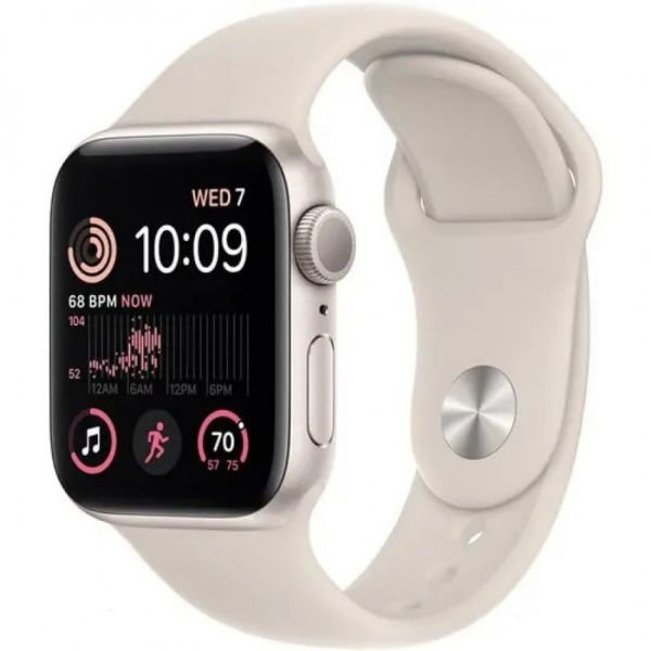 Apple Watch SE 2 GPS + Cellular 44mm Starlight Aluminum Case with Starlight Sport Band (MNPT3/MNTW3)