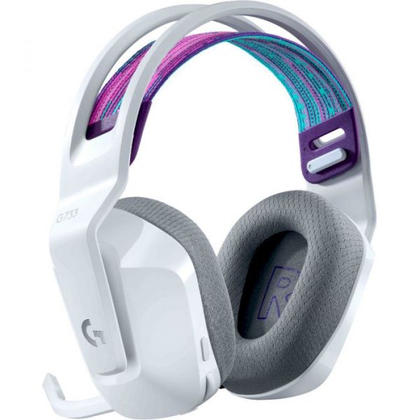 Комп'ютерна гарнітура Logitech G733 Lightspeed Wireless RGB White (981-000883)