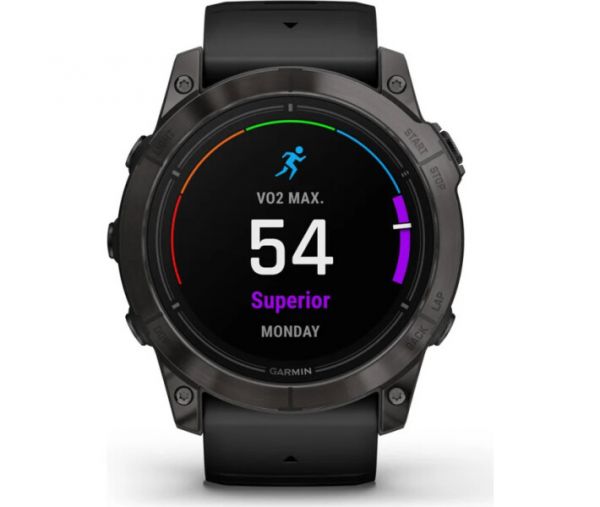 Смарт-годинник Garmin Epix Pro Gen 2 Sapphire 47mm Carbon G. DLC Tit. Black Band (010-02803-10/11)