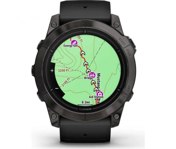 Смарт-годинник Garmin Epix Pro Gen 2 Sapphire 47mm Carbon G. DLC Tit. Black Band (010-02803-10/11)