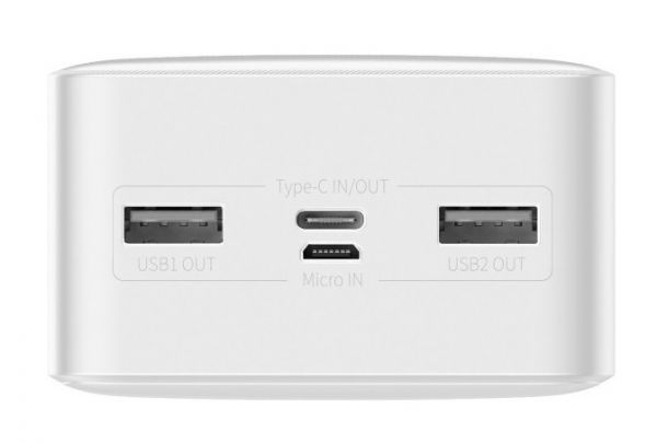 Зовнішній акумулятор Baseus Bipow Power bank 30000mAh White 15W (9PPDML-K02)