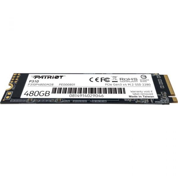 SSD накопитель PATRIOT P310 480 GB (P310P480GM28)