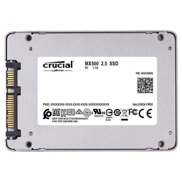 SSD накопитель Crucial MX500 2.5 500 GB (CT500MX500SSD1)