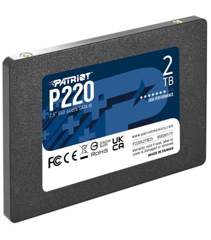 SSD накопитель PATRIOT P220 2 TB (P220S2TB25)