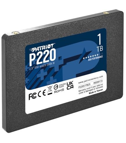 SSD накопичувач PATRIOT P220 1 TB (P220S1TB25)