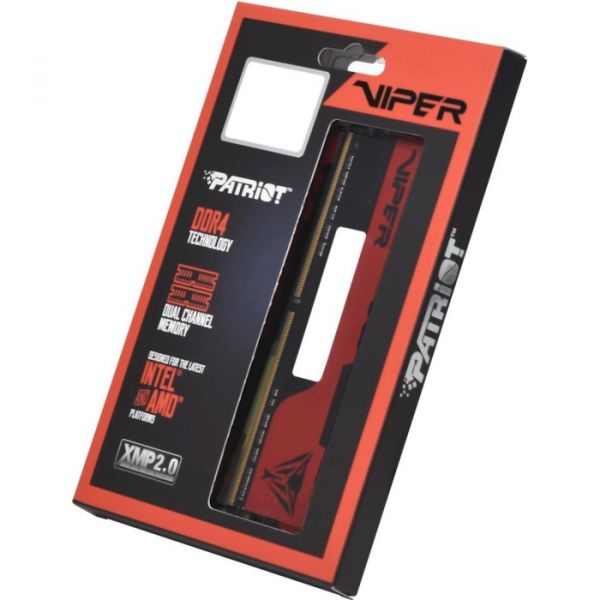 Модуль пам`яті DDR4 8GB/2666 Patriot Viper Elite II Red (PVE248G266C6)