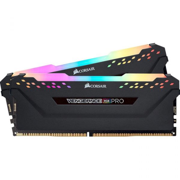 Модуль памяти DDR4 2x16GB/3600 Corsair Vengeance RGB Pro SL Black (CMH32GX4M2D3600C18)