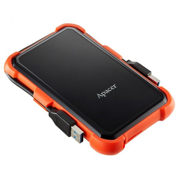 Зовнішній жорсткий диск 2.5" USB 2.0TB Apacer AC630 Black/Orange (AP2TBAC630T-1)