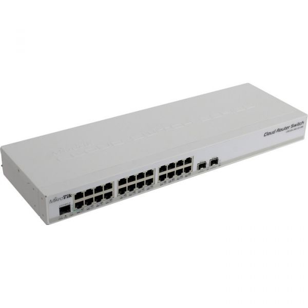 Маршрутизатор MikroTik CRS326-24G-2S+RM (24x1G, 2xSFP+, L3)