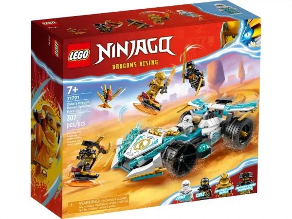 Блоковий конструктор LEGO Ninjago Суперсила дракона Зейна/ Автомобіль для перегонів (71791)