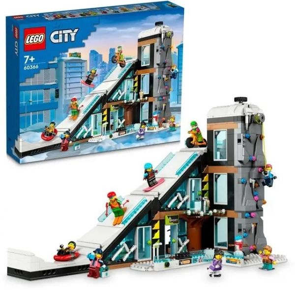 Блоковий конструктор LEGO City Гірськолижний і скелелазний центр (60366)