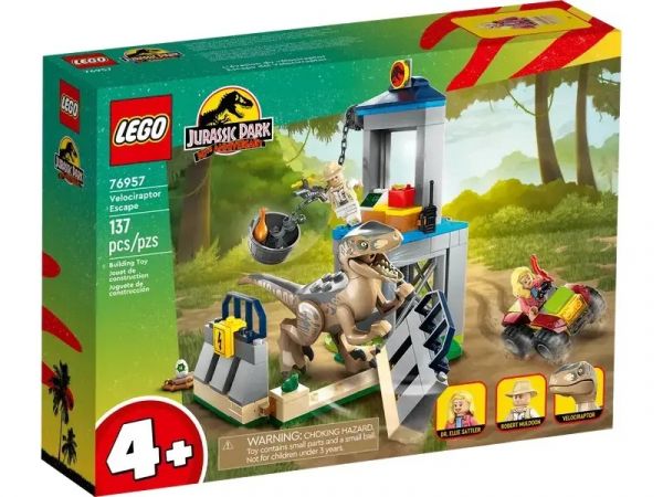 Блоковий конструктор LEGO Jurassic World Втеча велоцираптора (76957)