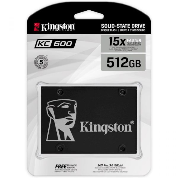 SSD накопичувач 512GB Kingston KC600 (SKC600/512G)