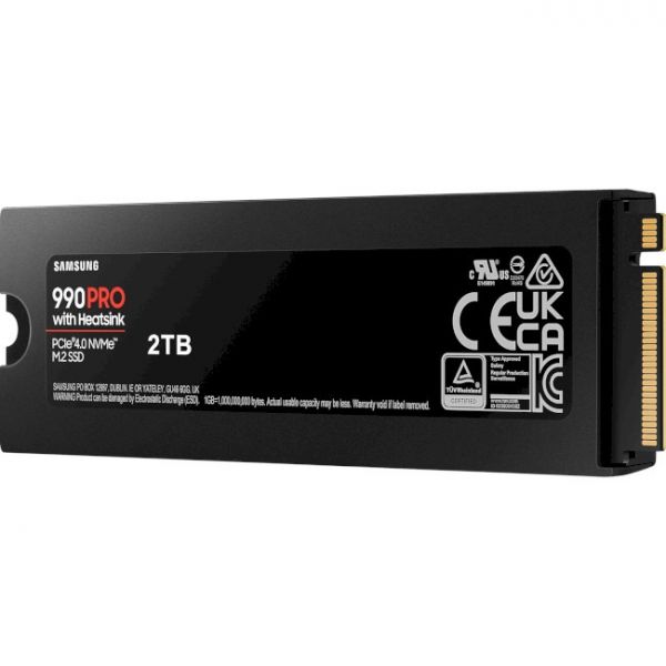 SSD накопичувач Samsung 990 PRO with Heatsink 2 TB (MZ-V9P2T0CW)