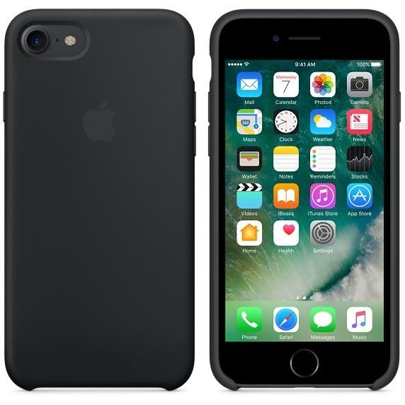 Чехол Apple Silicone Case Black for iPhone 7/8/SE