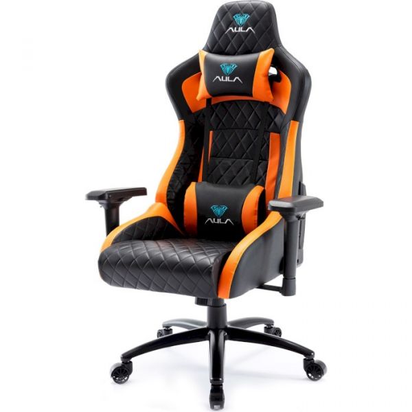 Крісло для геймерів Aula F1031 Gaming Chair Black/Orange (6948391286211)