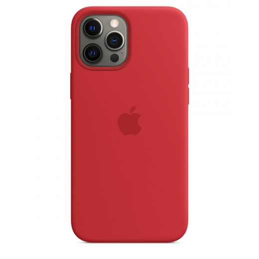 Чехол Apple Silicone Cace Red with MagSafe iPhone 12 Pro Max