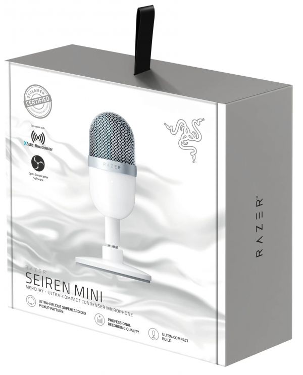 Мікрофон для ПК Razer Seiren mini Mercury (RZ19-03450300-R3M1)