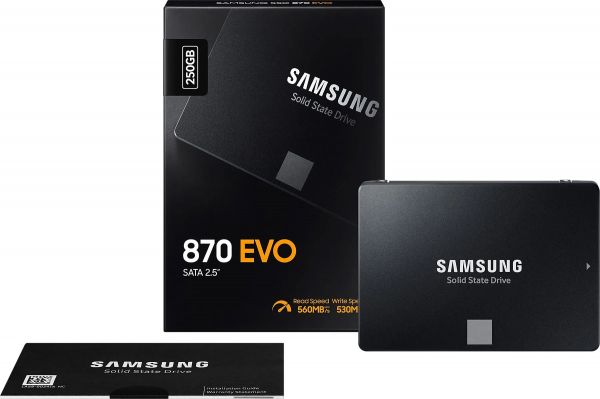 SSD накопитель Samsung 870 EVO 250 GB (MZ-77E250B)