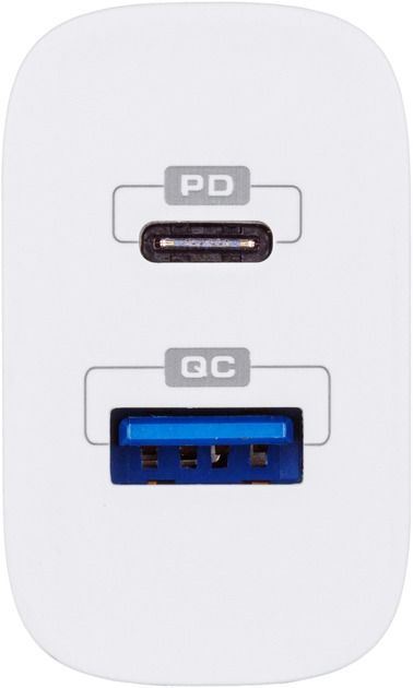 Мережевий зарядний пристрій Glasscove 20W 2-PORT TYPE-C + USB (TC-012APQ20)